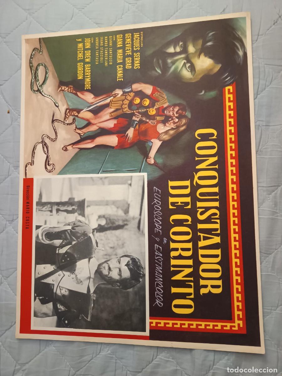 Kino: CONQUISTADOR DE CORINTO JACQUES SERNAS LOBBY CARD ORIGINAL