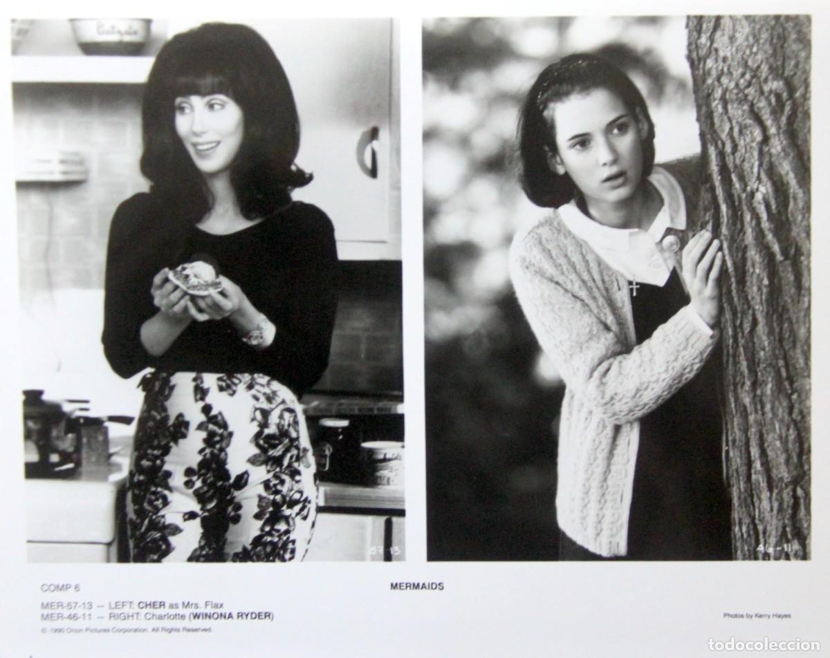 Cinema: MERMAIDS: CHER & WINONA RYDER, 1990 - FOTO 25x 20 APROX