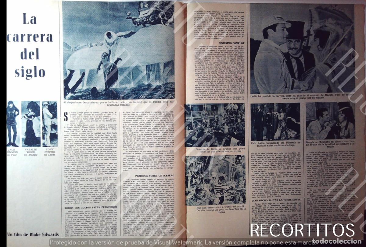 Kino: TONY CURTIS JACK LEMON NATALLIE WOOD LA CARRERA DEL SIGLO