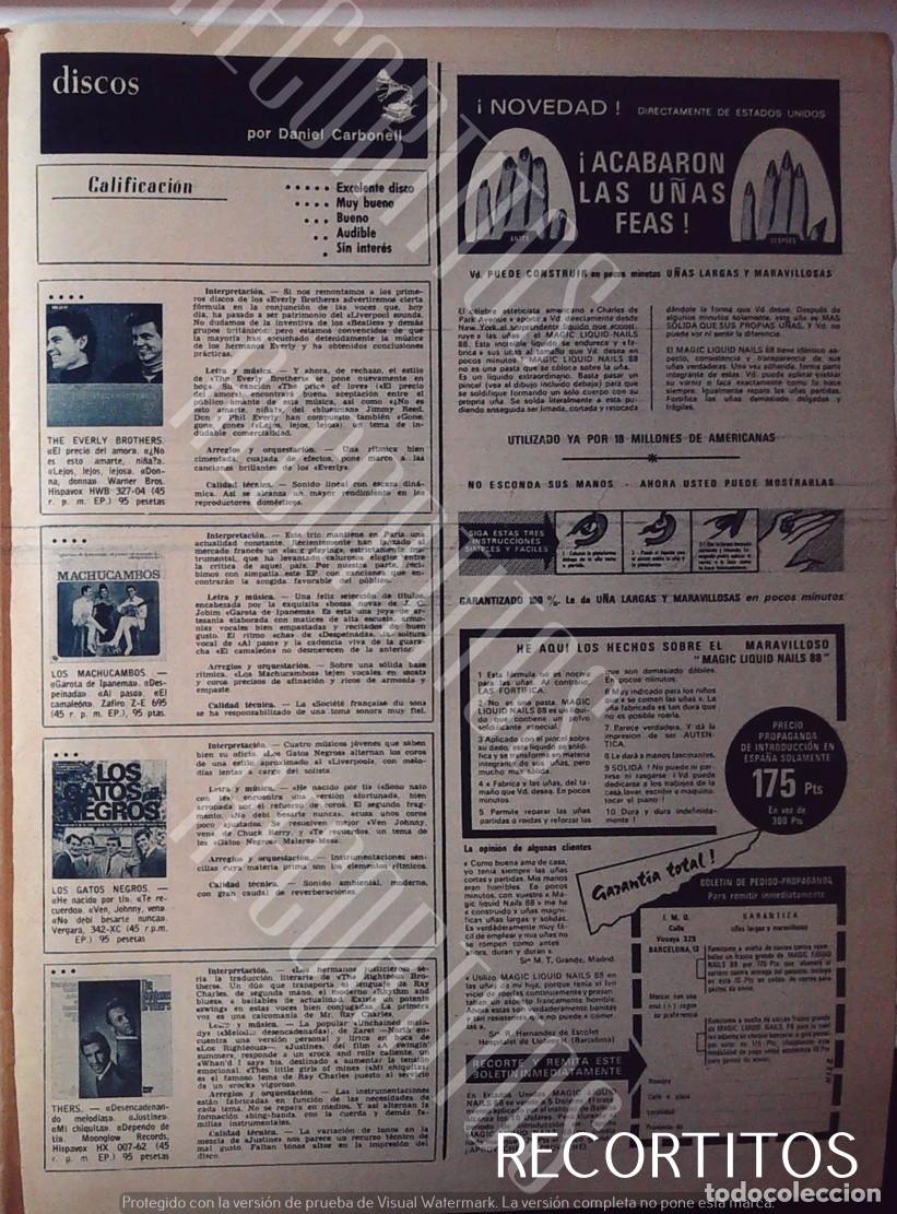 Kino: LOS GATOS NEGROS THE EVERLY BROTHERS MACHUCAMBOS THERS