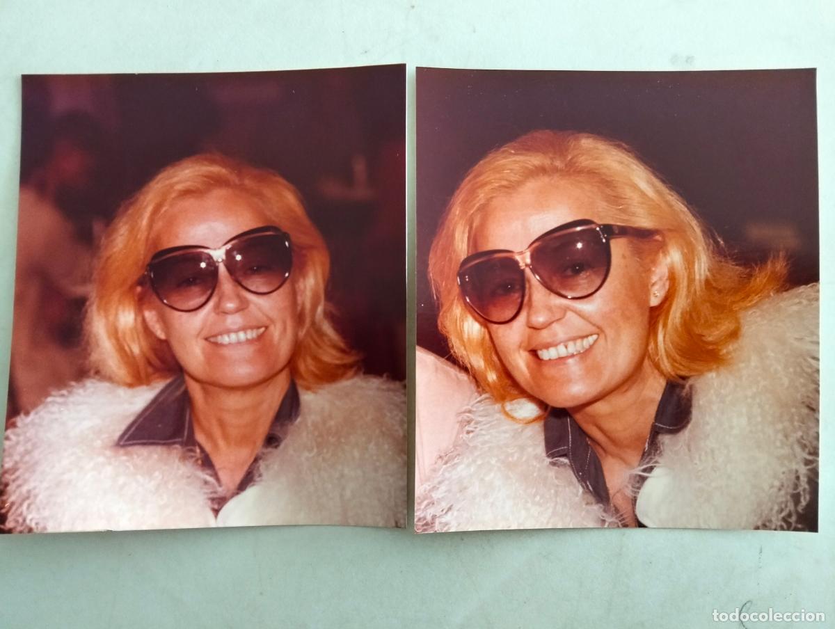 Cine: 2 FOTOGRAFIAS, ANALIA GADE, MEDIDAS 11 X 13 CM