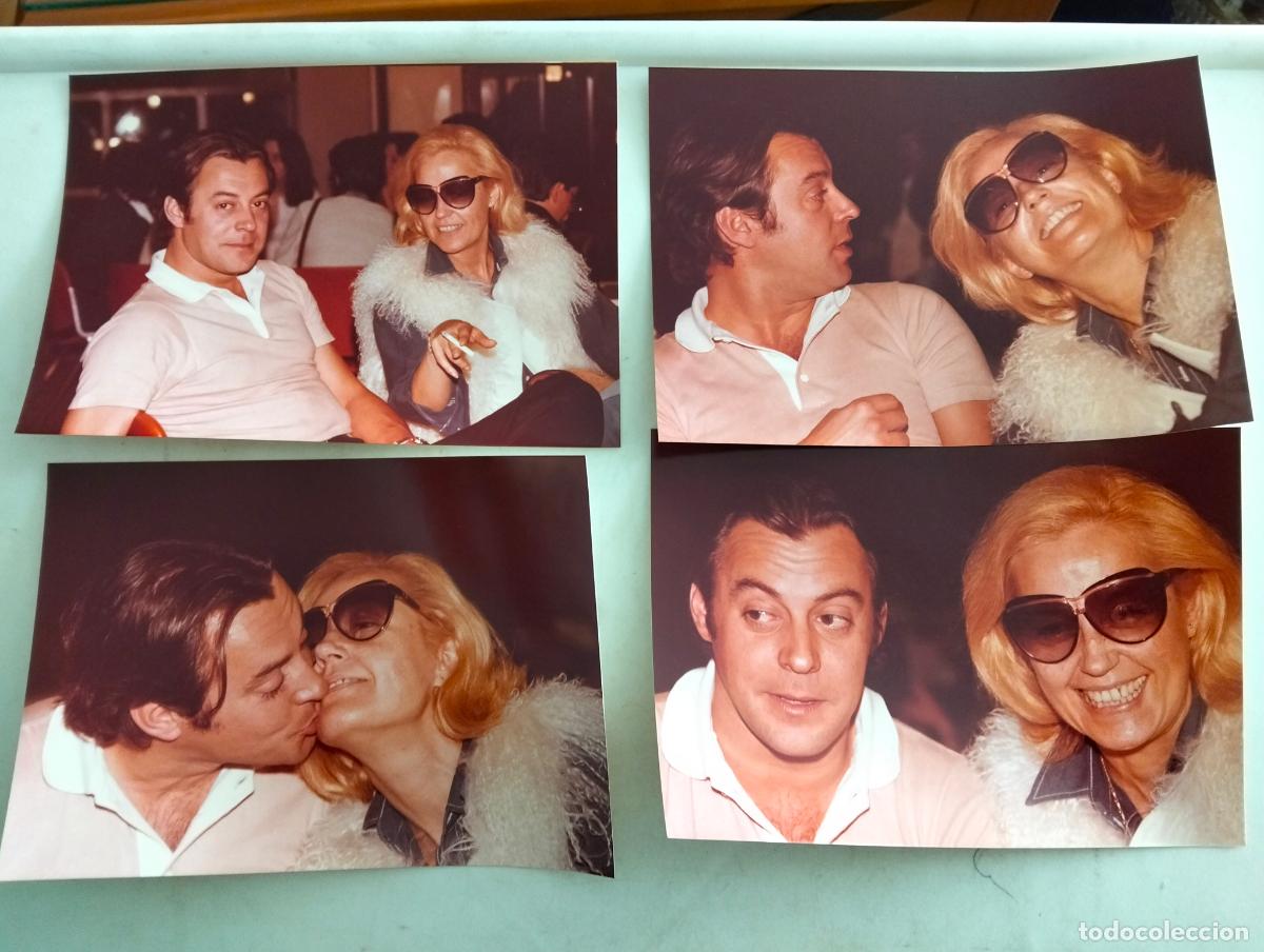 Cine: 4 FOTOGRAFIAS, ANALIA GADE CON SU PAREJA, MEDIDAS 18 X 13 CM