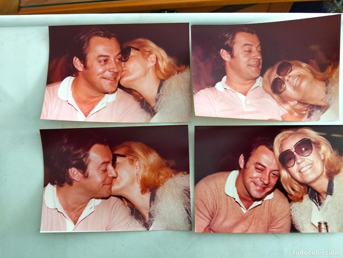 Cine: 4 FOTOGRAFIAS, ANALIA GADE CON SU PAREJA, MEDIDAS 18 X 13 CM