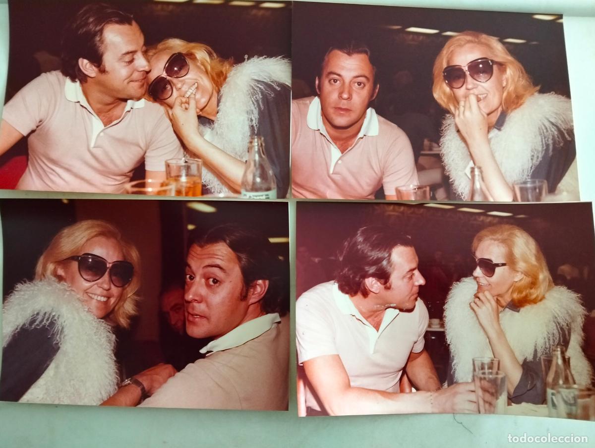 Cine: 4 FOTOGRAFIAS, ANALIA GADE CON SU PAREJA, MEDIDAS 18 X 13 CM