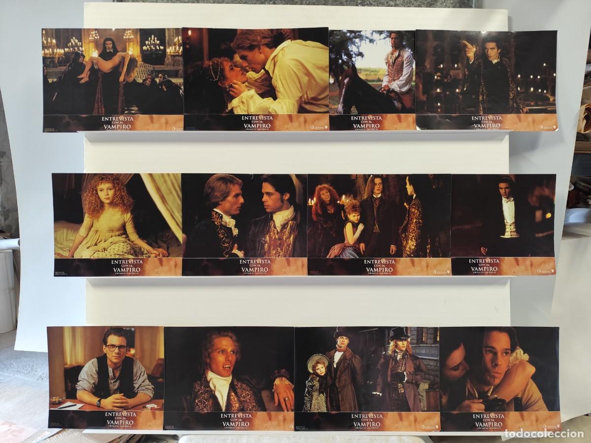 Cine: ENTREVISTA CON EL VAMPIRO. TOM CRUISE, BRAD PITT. 12 FOTOCROMOS