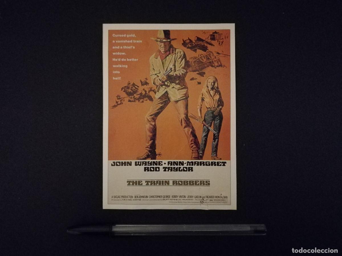 Cine: FICHA COLECCIONABLE -10*15- LADRONES DE TRENES - WESTERN OESTE - JOHN WAYNE - ANN MARGRET