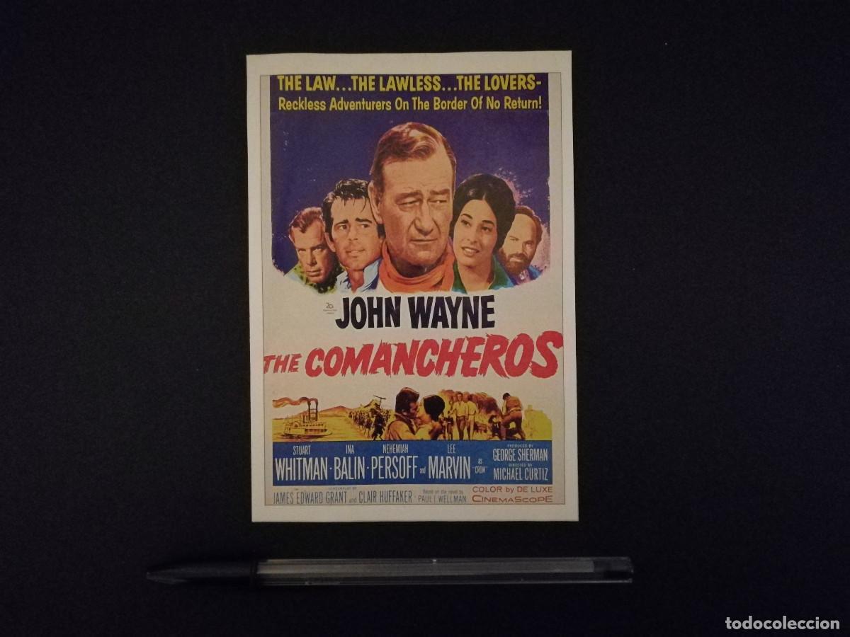 Cine: FICHA COLECCIONABLE -10*15- LOS COMANCHEROS - WESTERN OESTE - JOHN WAYNE
