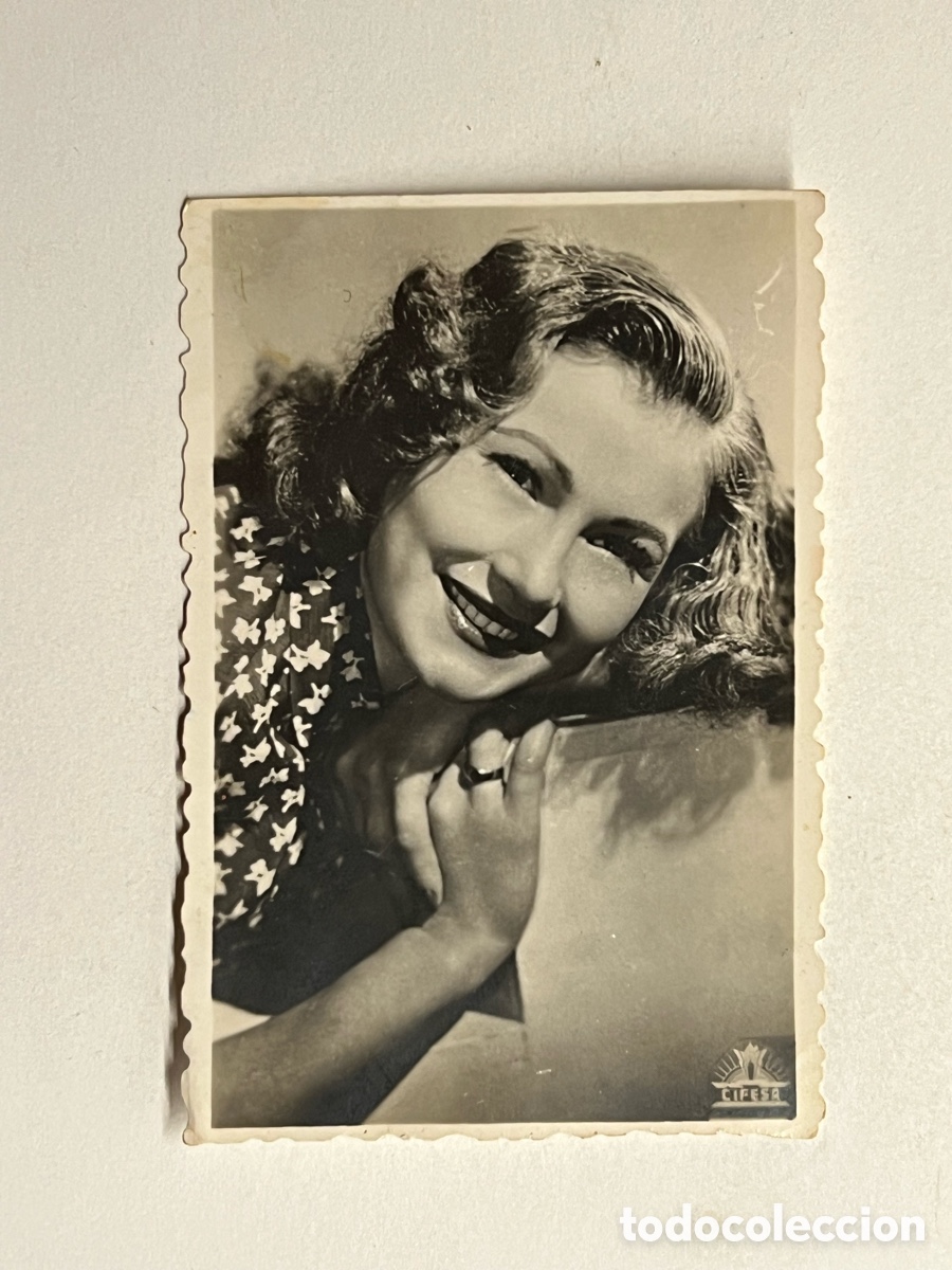 Cine: ROSITA YARZA.. Cifesa, Fotograf&iacute;a promocional (h.1950?) Med&iacute;das: 5,5 x 8 cm.