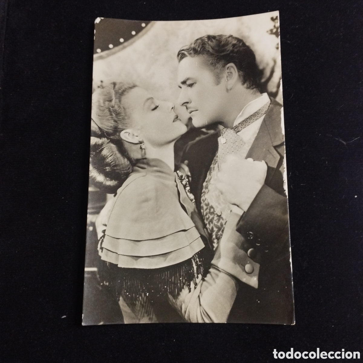 Cine: Postal Fotogr&aacute;fica. Errol Flynn y Ann Sheridan. Sube N⁰617. Escrita y fechada Barcelona 1950