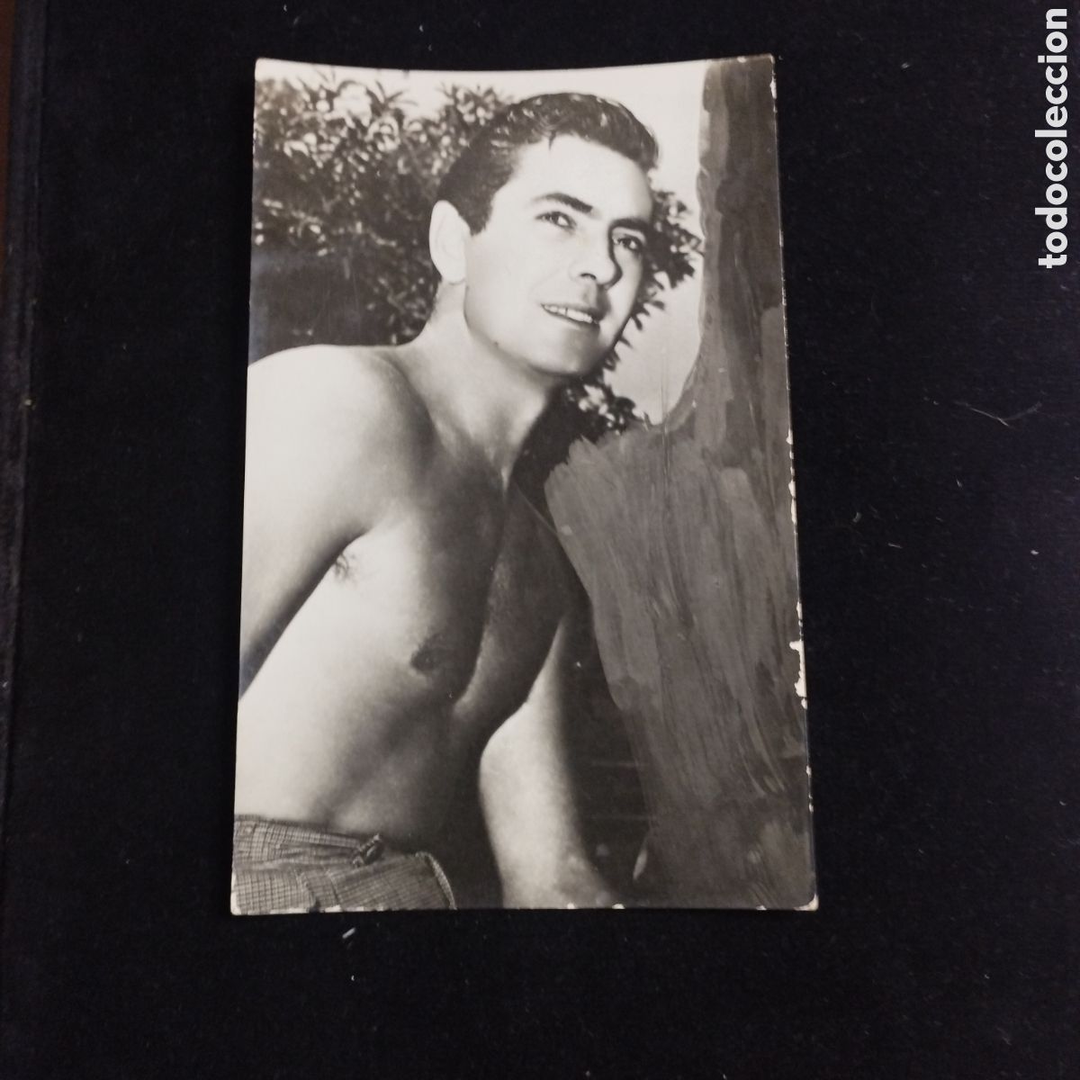 Cine: Postal Fotogr&aacute;fica. Tyrone Power. Escrita y fechada en Matar&oacute; 1951.