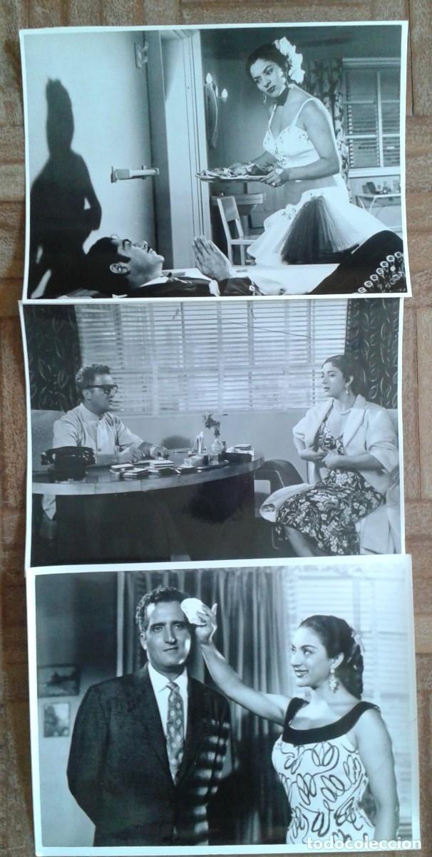 Cine: LOLA TORBELLINO. 3 FOTOS 18X24. LOLA FLORES, LUIS AGUILAR, ABEL SALAZAR
