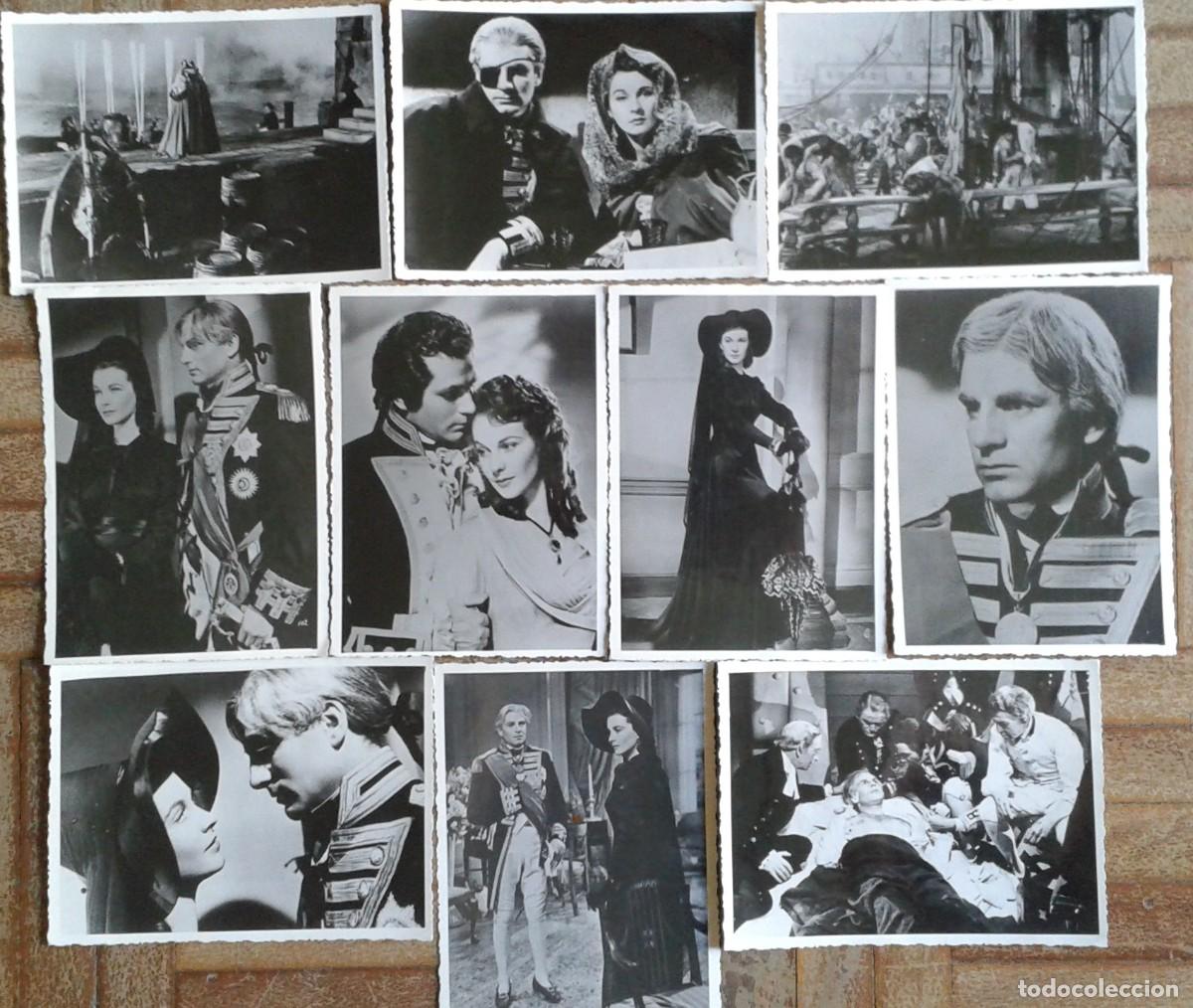 Cine: LADY HAMILTON. 10 FOTOS 9X12CM. VIVIEN LEIGH, LAURENCE OLIVIER