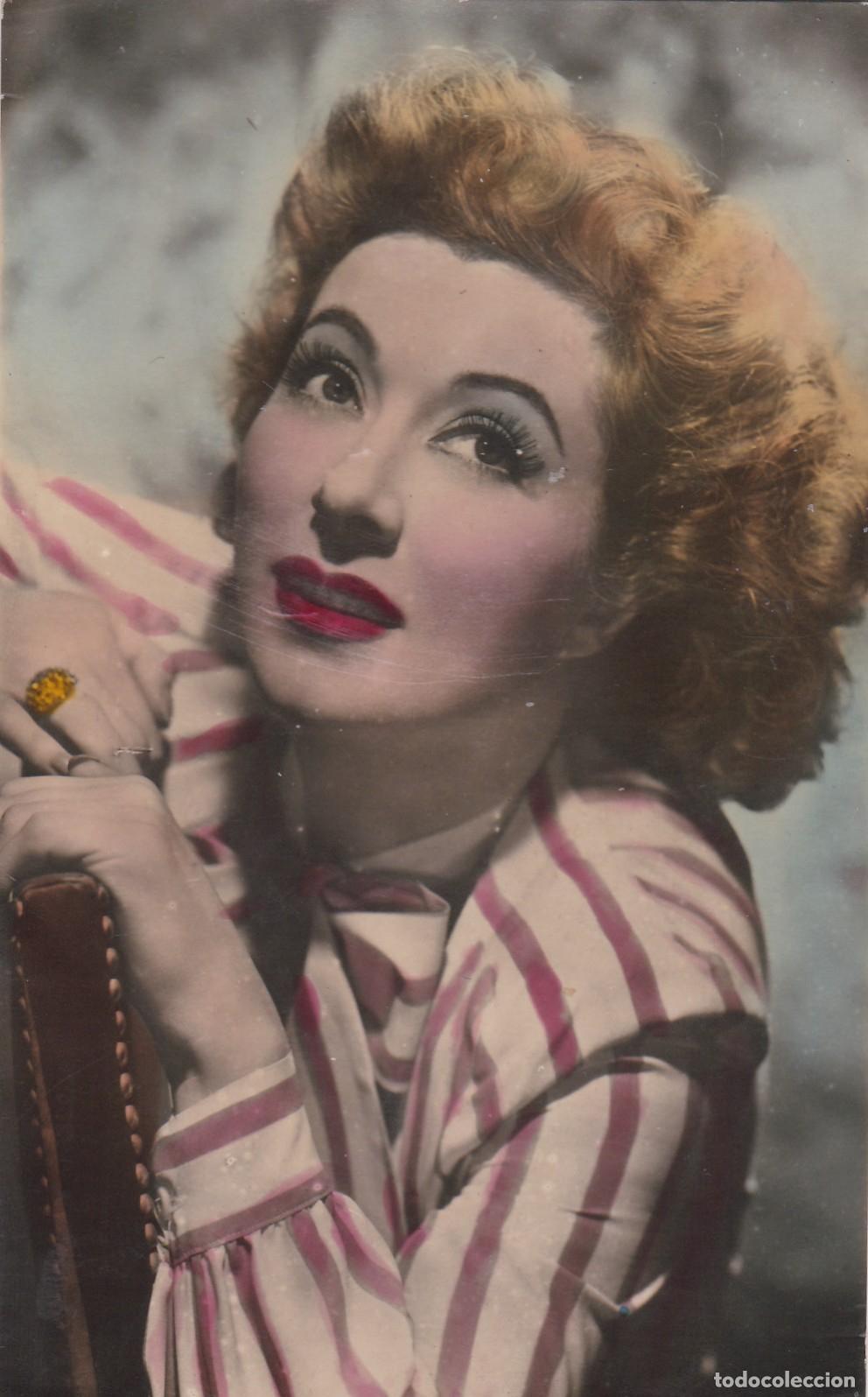 Kino: POSTAL - GREER GARSON - PROTAGONISTA DE LA PEL&Iacute;CULA: EL VALLE DEL DESTINO - COLOREADA DE &Eacute;POCA