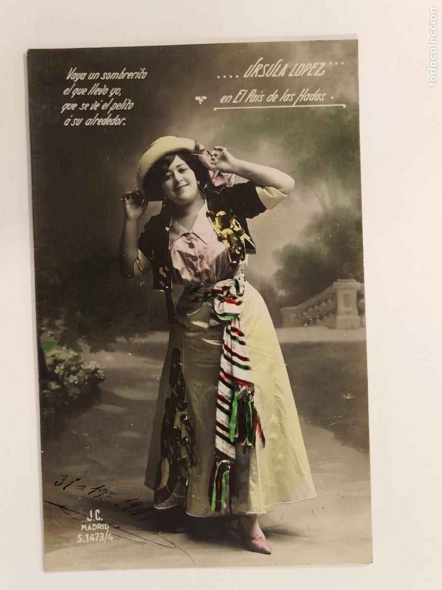 Cin&eacute;ma: URSULA LOPEZ - EL PAIS DE LAS HADAS - POSTAL ANTIGUA ORIGINAL -(112.421)