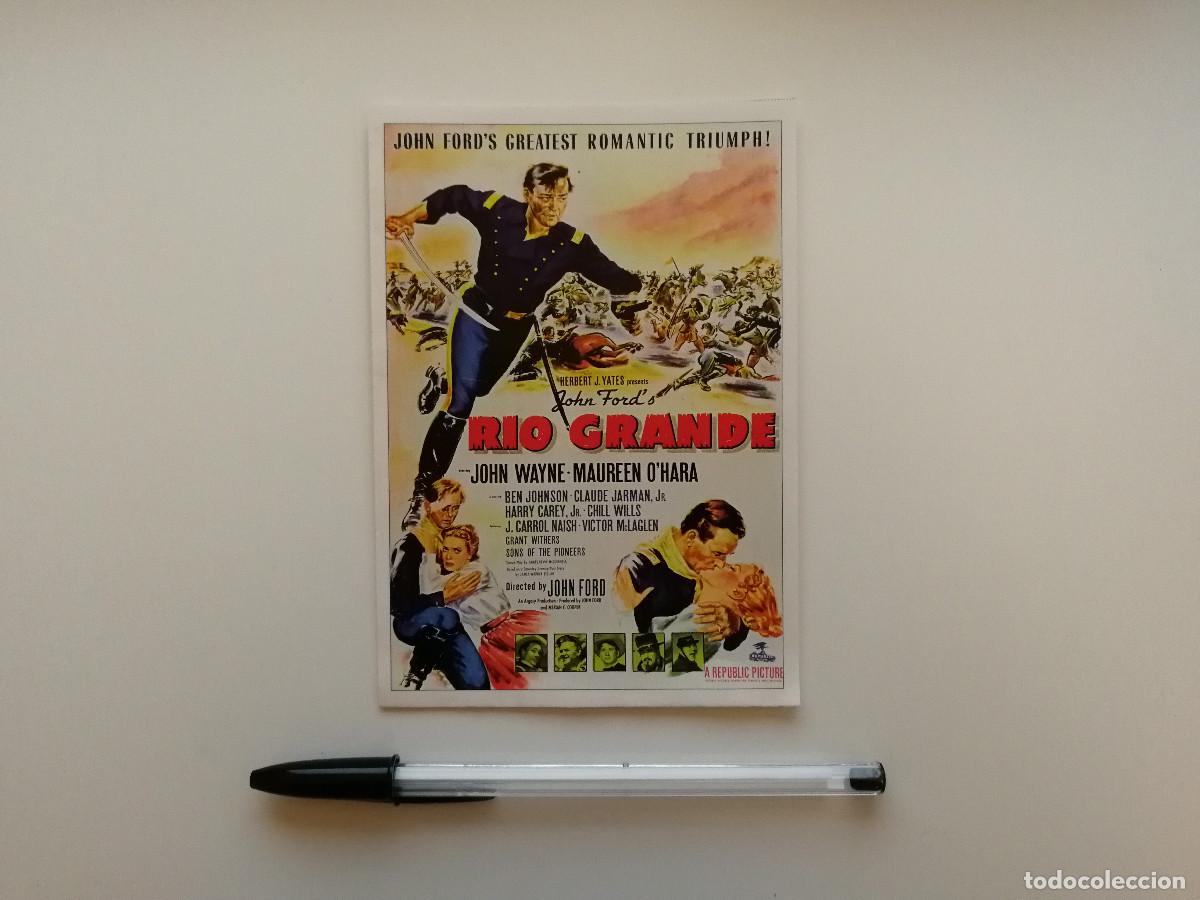 Cine: FICHA COLECCIONABLE -10*15- RIO GRANDE - JOHN WAYNE - WESTERN OESTE