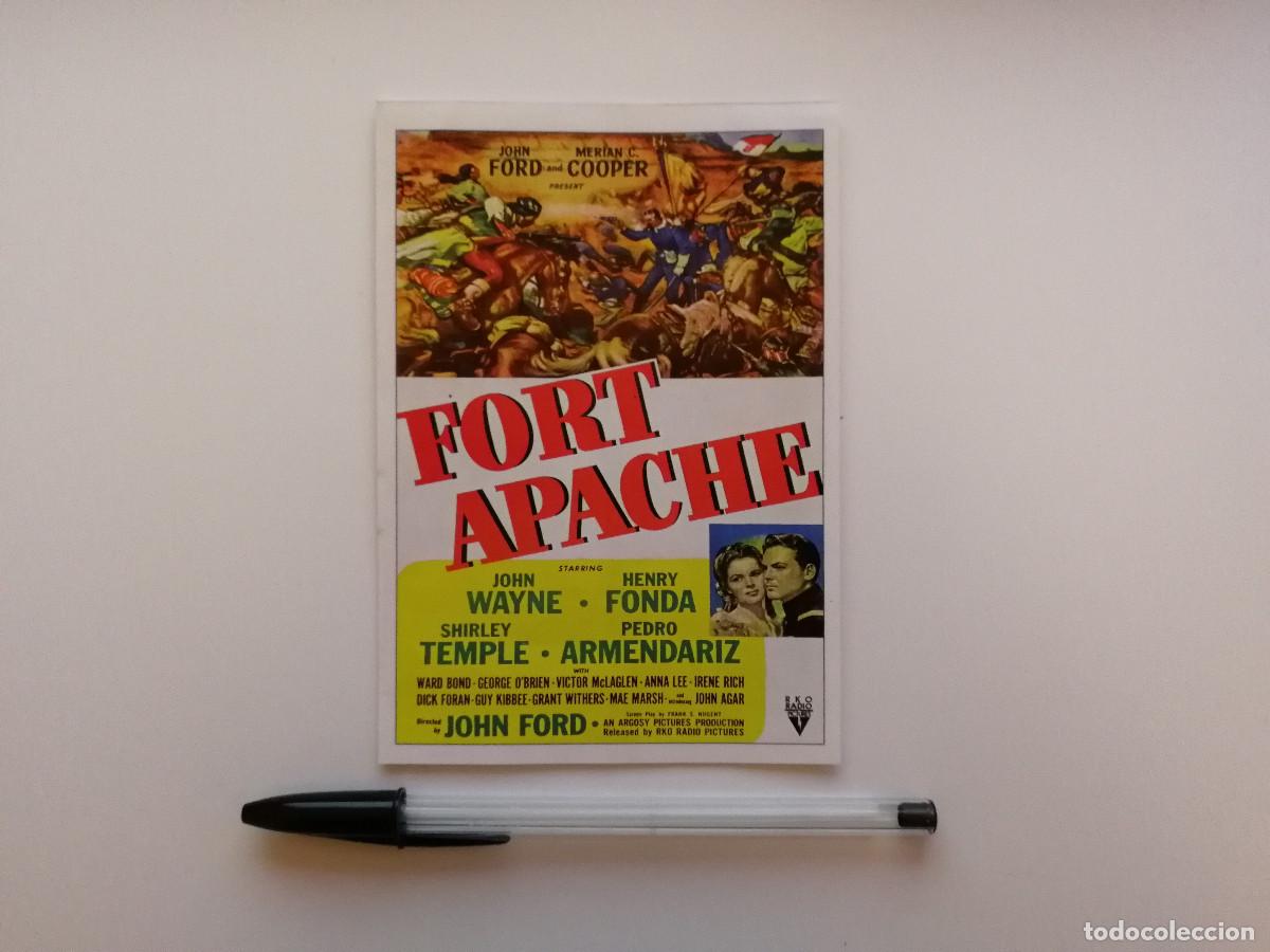 Cine: FICHA COLECCIONABLE -10*15- Fort Apache - JOHN WAYNE - WESTERN OESTE
