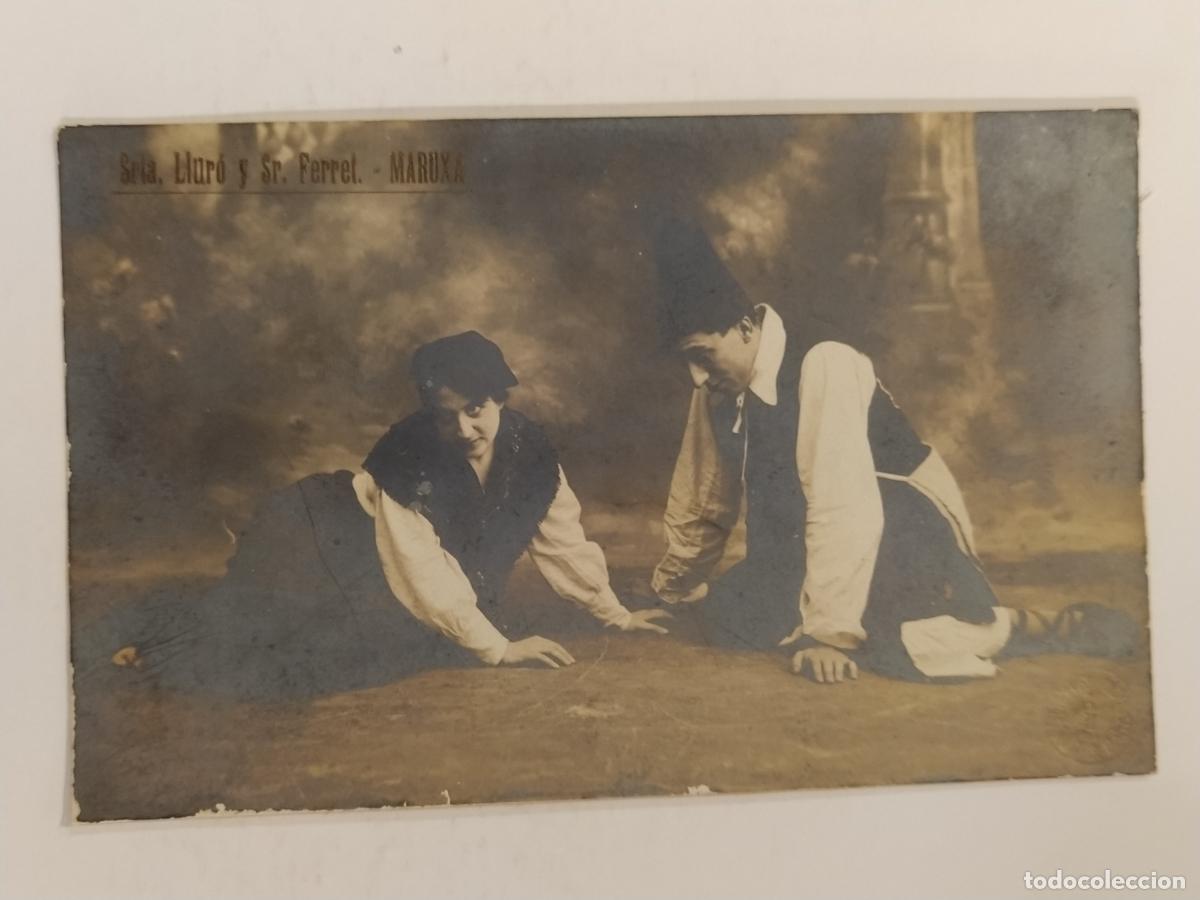 Kino: SRTA LLURO Y SR FERRET - MARUXA - SELLO EN SECO AMADEO - FOTOGRAFICA - POSTAL ANTIGUA -(112.500)