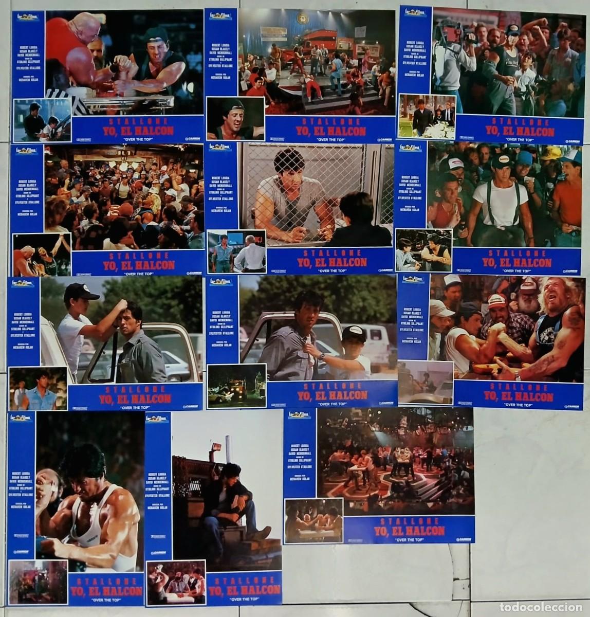 Cine: Yo el halc&oacute;n. Juego de 12 fotocromos .