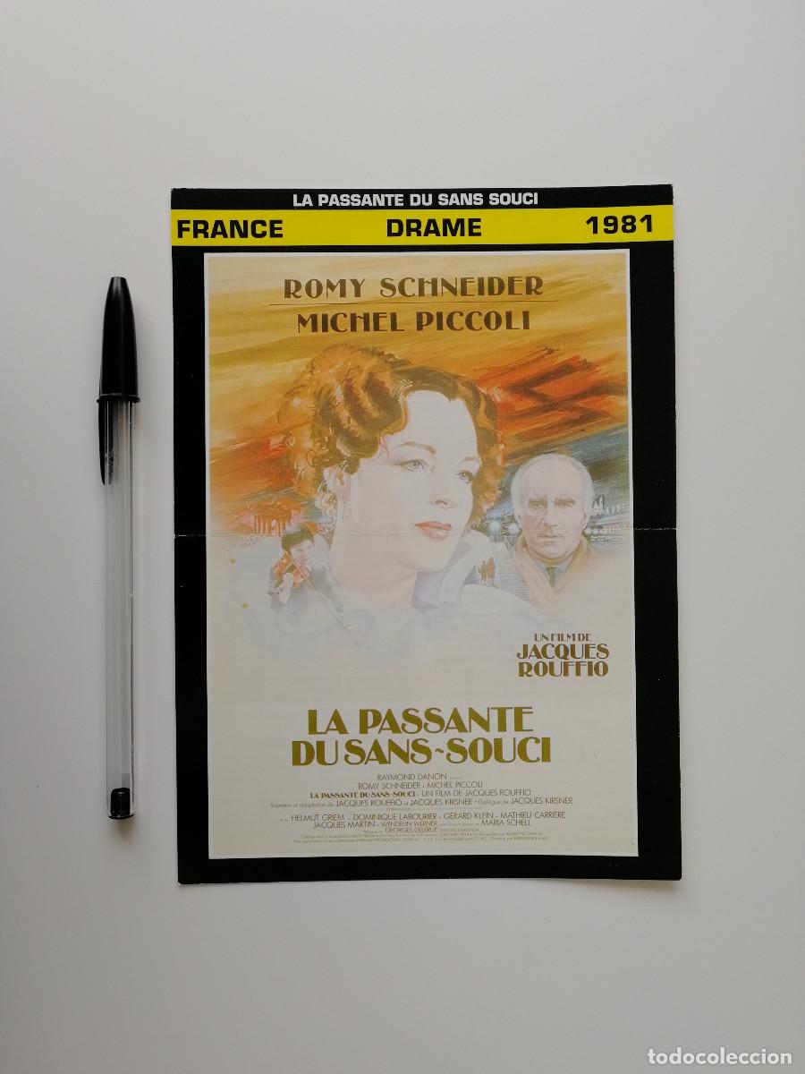 Cine: FICHA COLECCIONABLE FRANCESA -13*18- Testimonio de mujer - Romy Schneider