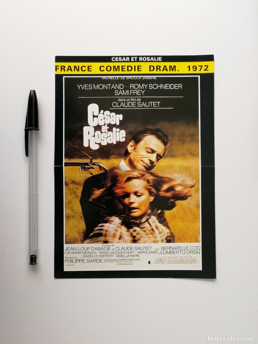 Cine: FICHA COLECCIONABLE FRANCESA -13*18- Ella, yo y el otro (C&eacute;sar y Rosalie) - Romy Schneider