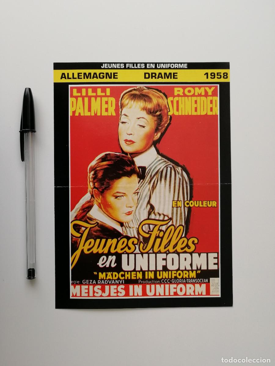 Cine: FICHA COLECCIONABLE FRANCESA -13*18- Corrupci&oacute;n en el internado - Romy Schneider