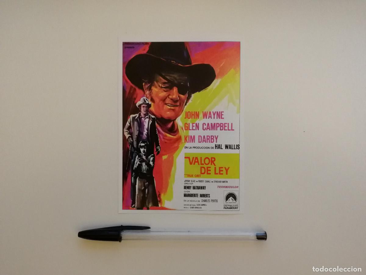 Cine: FICHA COLECCIONABLE -10*15- VALOR DE LEY - WESTERN OESTE - JOHN WAYNE