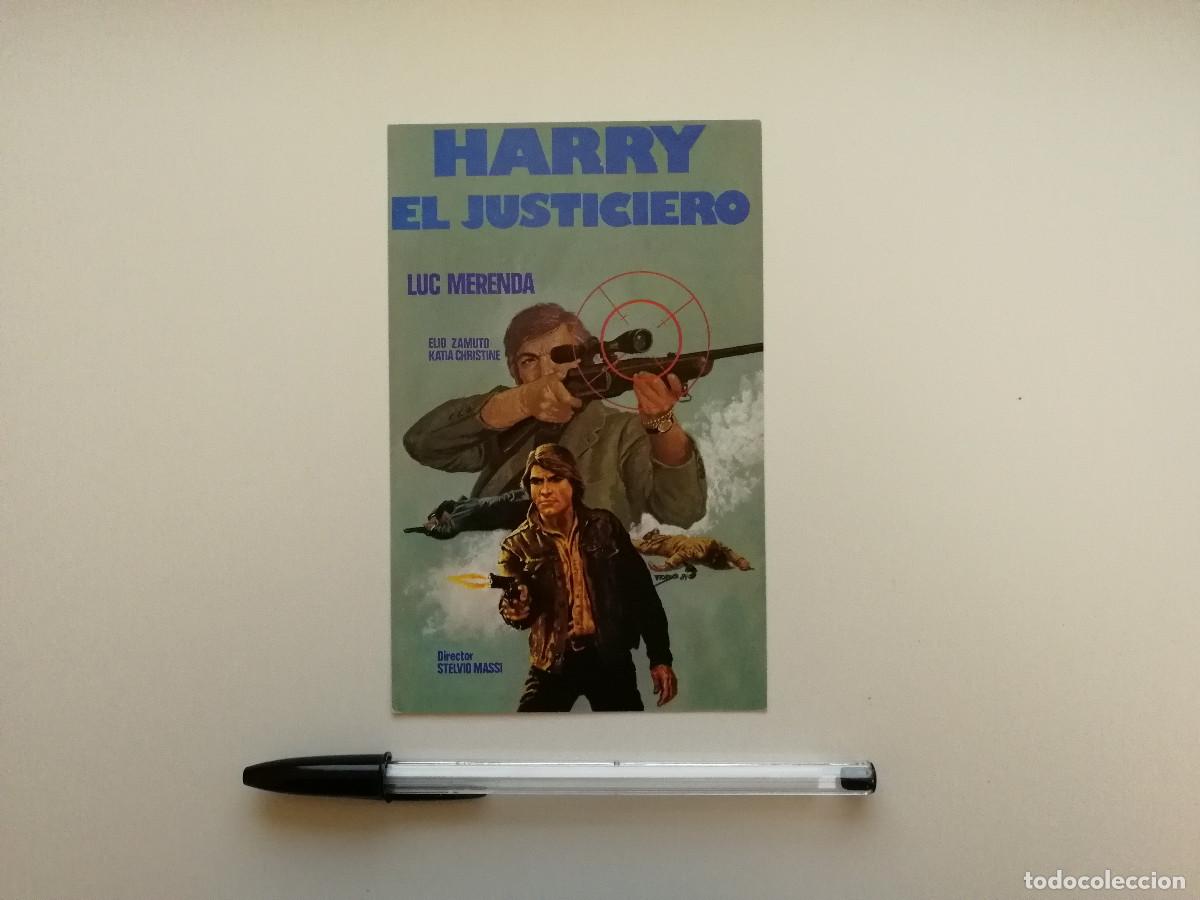 Cine: TARJETA ORIGINAL -10*15- HARRY EL JUSTICIERO - POLIZIESCO - LUC MERENDA