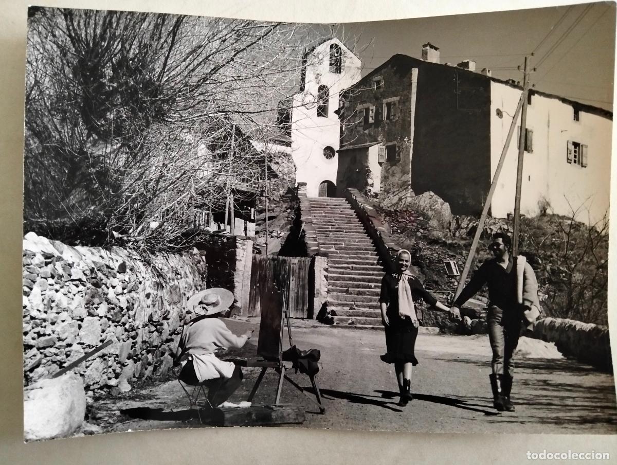 Cin&eacute;ma: FOTOGRAFIA ANALIA GADE Y JEAN CLAUDE PASCAL, PELICULA LA ENCRUCIJADA 1959, MEDIDAS 18X13 CM
