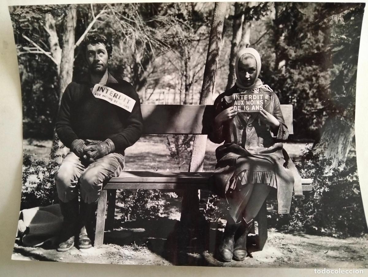 Cin&eacute;ma: FOTOGRAFIA ANALIA GADE Y JEAN CLAUDE PASCAL , PELICULA LA ENCRUCIJADA 1959, MEDIDAS 18X24 CM