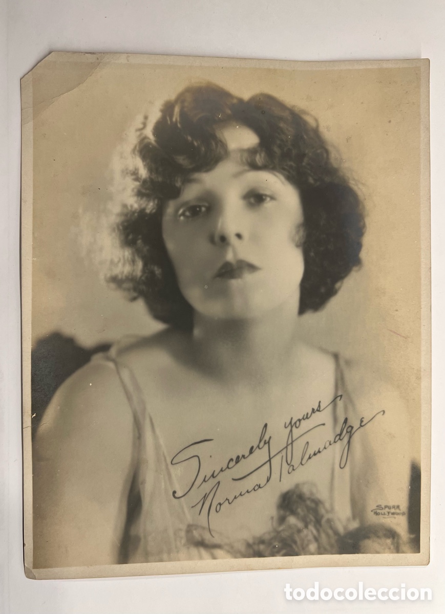 Cin&eacute;ma: NORMA TALMADGE, Actriz Norteamericana. Aut&oacute;grafo impreso.. Hollywood a&ntilde;os veinte..