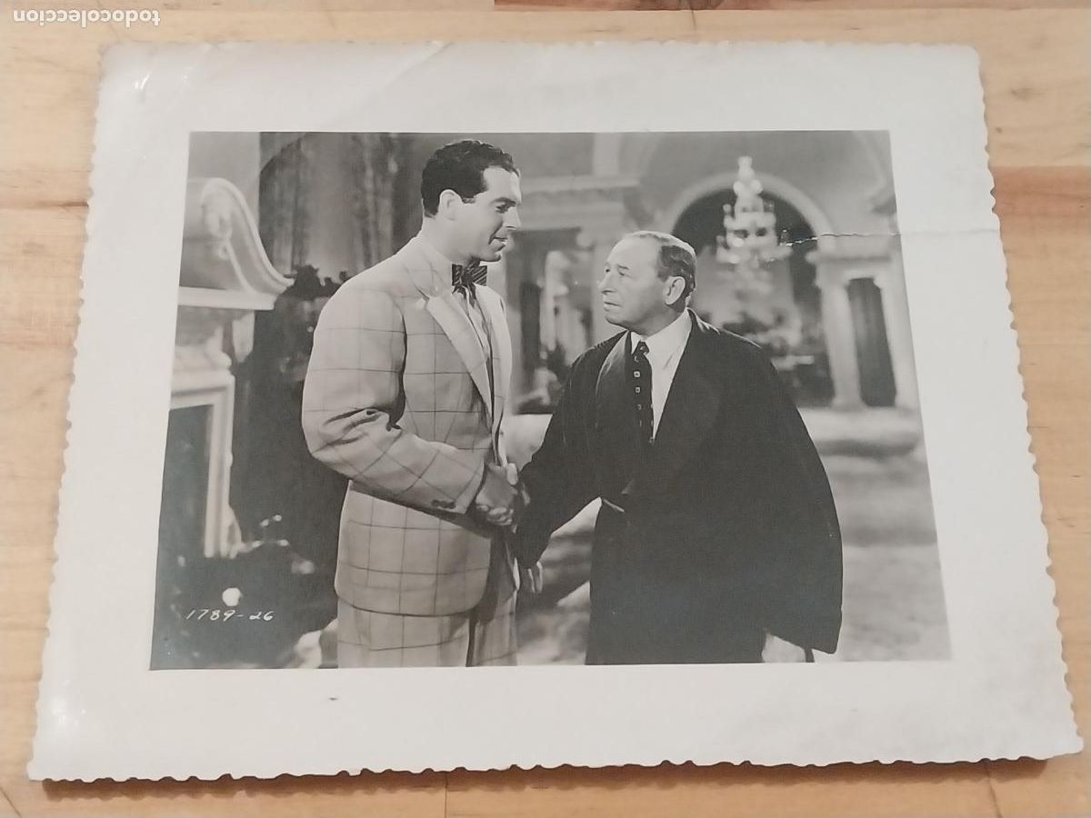 Cin&eacute;ma: FRED MAC MURRAY FOTOGRAFIA ESCENA SALUDO SALON PELICULA A&Ntilde;OS 50 14X11,2CMS ORIGINAL ANTIGUA