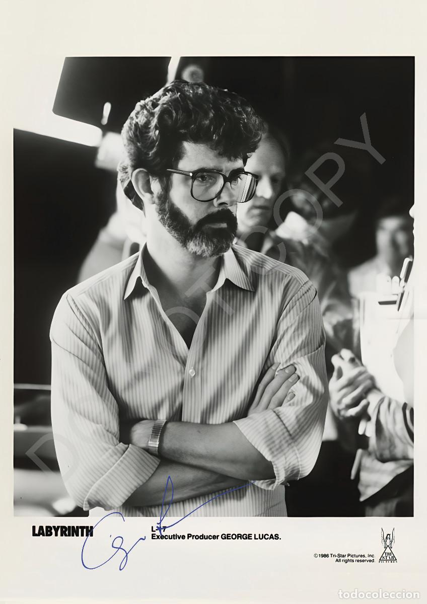Cin&eacute;ma: George Lucas Director Autografo Foto RP A4