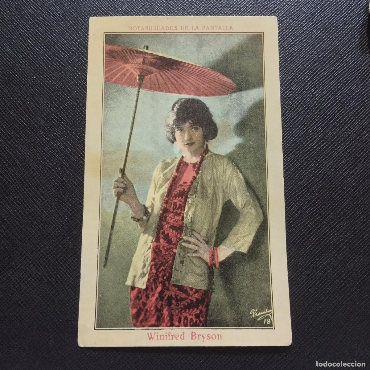 Cin&eacute;ma: 10 WINIFRED BRYSON NOTABILIDADES DE LA PANTALLA CINE CROMO CHOCOLATES JUNCOSA - CC11 SB20