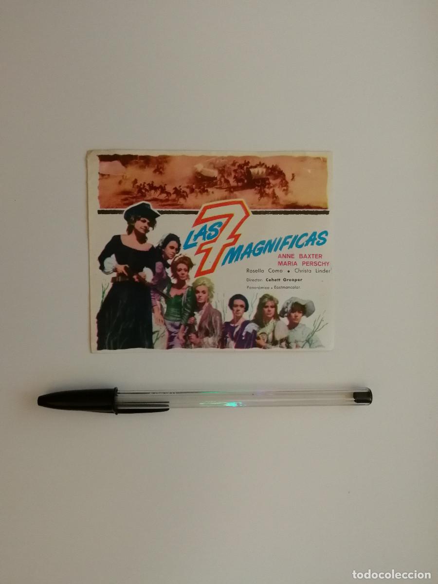 Cine: IMPRESO PAPEL -9*13- LAS SIETE 7 MAGNIFICAS - ANNE BAXTER - WESTERN OESTE