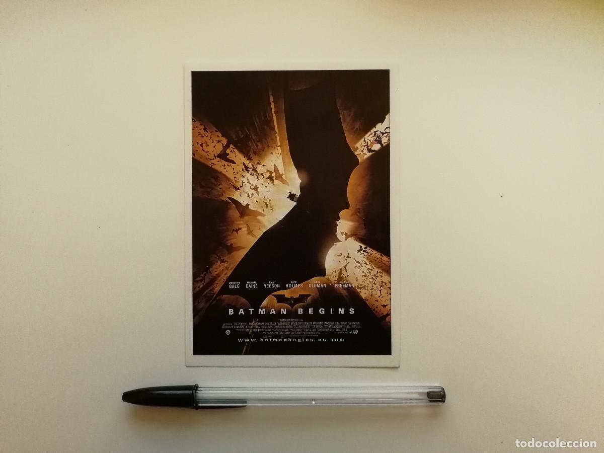 Cine: FICHA COLECCIONABLE -10*15- BATMAN BEGINS - BATMAN - CHRISTIAN BALE