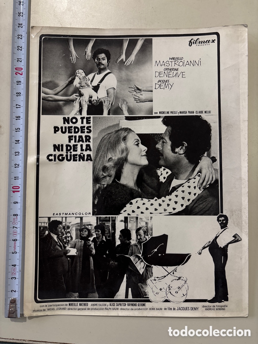Cine: FOTO. T&Iacute;TULO: NO TE PUEDE FIAR NI DE LA CIG&Uuml;E&Ntilde;A. MARCELLO MASTROIANNI, CATHERINE DENEUVE, JACQUES DE