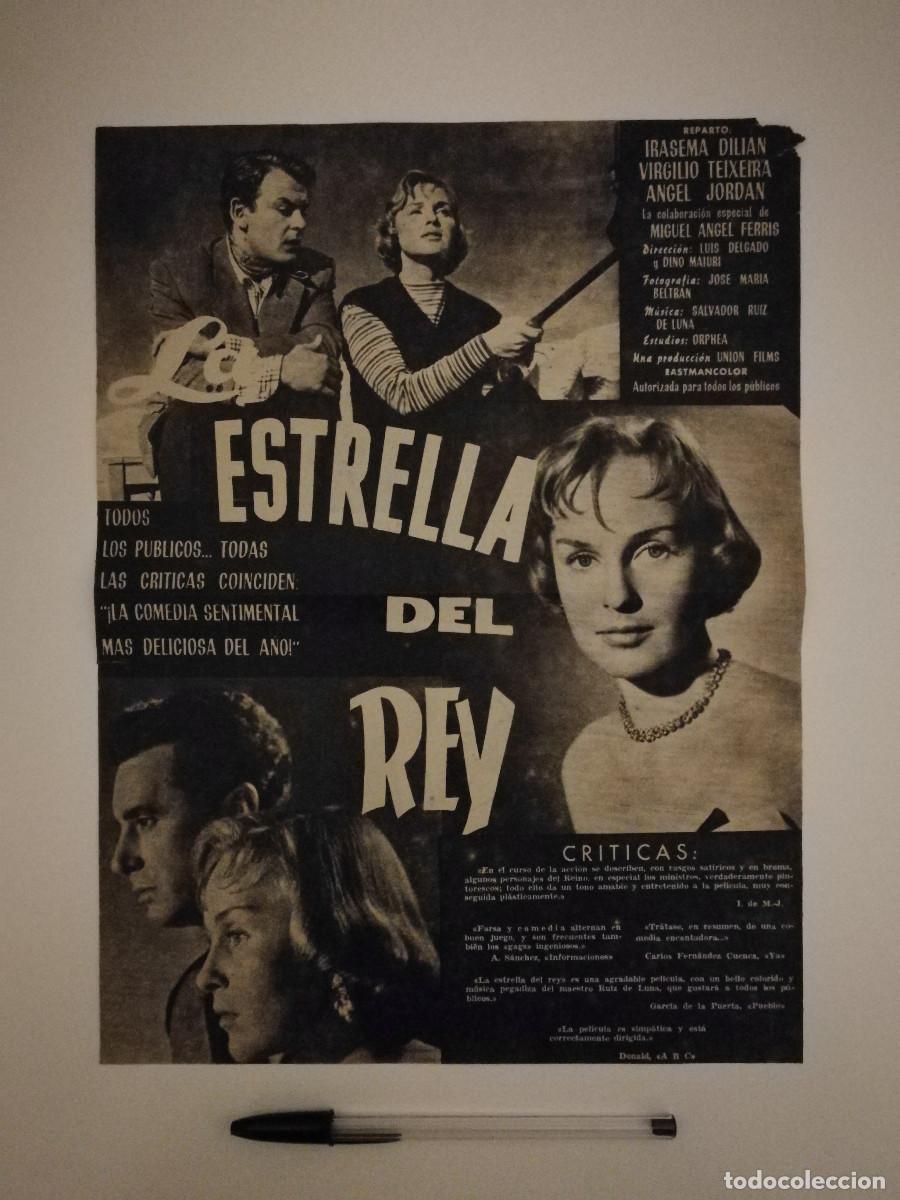 Kino: ANTIGUO ANUNCIO ENCARTONADO - LA ESTRELLA DEL REY - CINE ESPA&Ntilde;OL - Irasema Dili&aacute;n
