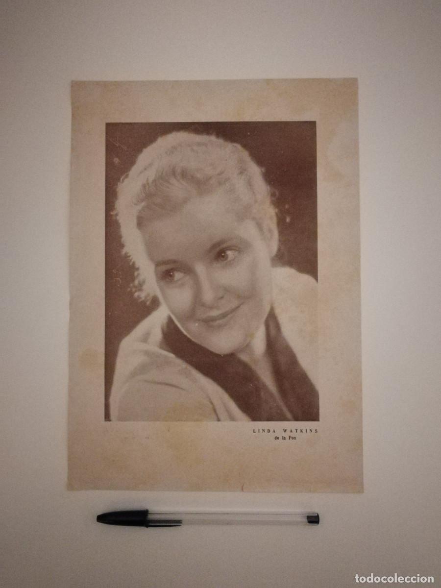 Cin&eacute;ma: ANTIGUA FICHA -A4- Linda Watkins & WALLACE BEERY