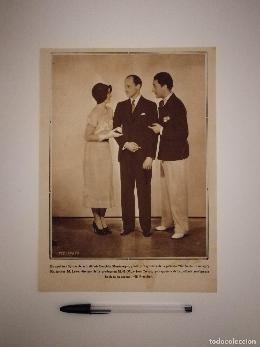 Cinema: ANTIGUO ANUNCIO ENCARTONADO -A4- CONCHITA MONTENEGRO y JOSE CRESPO