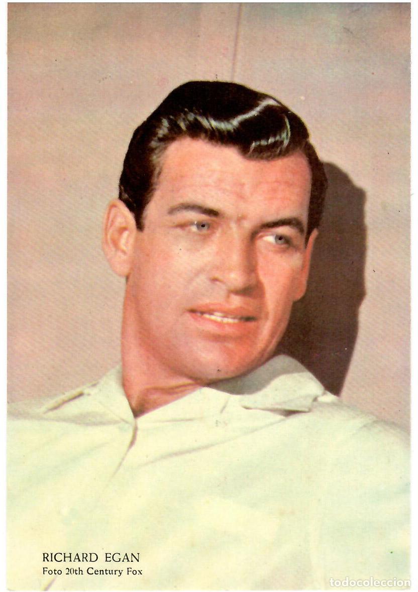Cin&eacute;ma: Richard Egan. Foto Warner Bros. detr&aacute;s en blanco. 10.5 x 15 cms. Vell i Bell