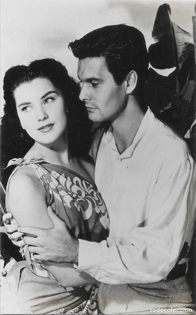 Cin&eacute;ma: 0574 - LOUIS JOURDAN Y DEBRA PAGET-ESCENA AVE DEL PARAISO- EDICIONES SOBE