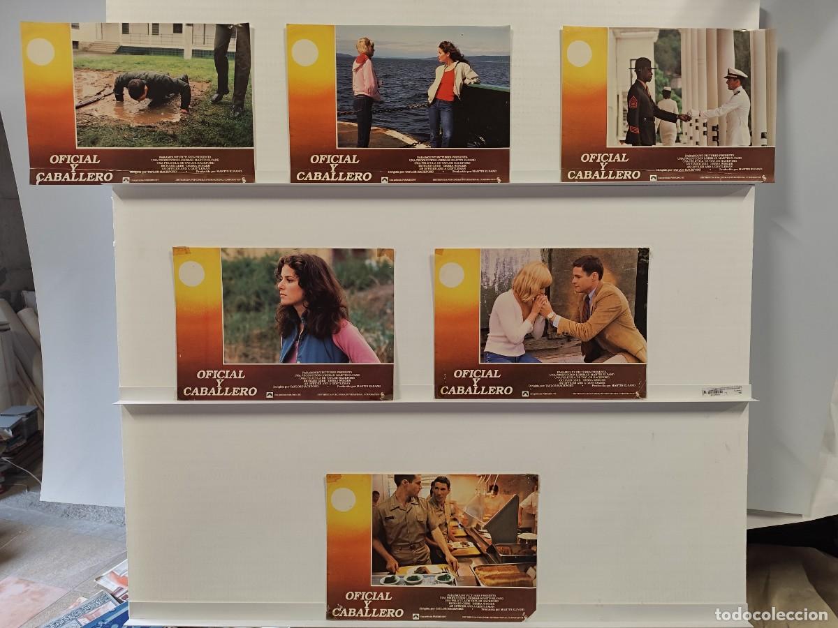 Cin&eacute;ma: OFICIAL Y CABALLERO. RICHARD GERE DEBRA WINGER. 6 FOTOCROMOS