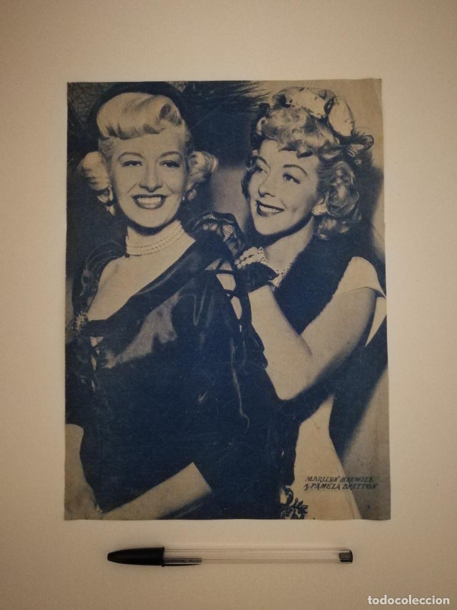 Cin&eacute;ma: ANTIGUO ANUNCIO ENCARTONADO -A4- Marilyn Maxwell y Pamela Britton