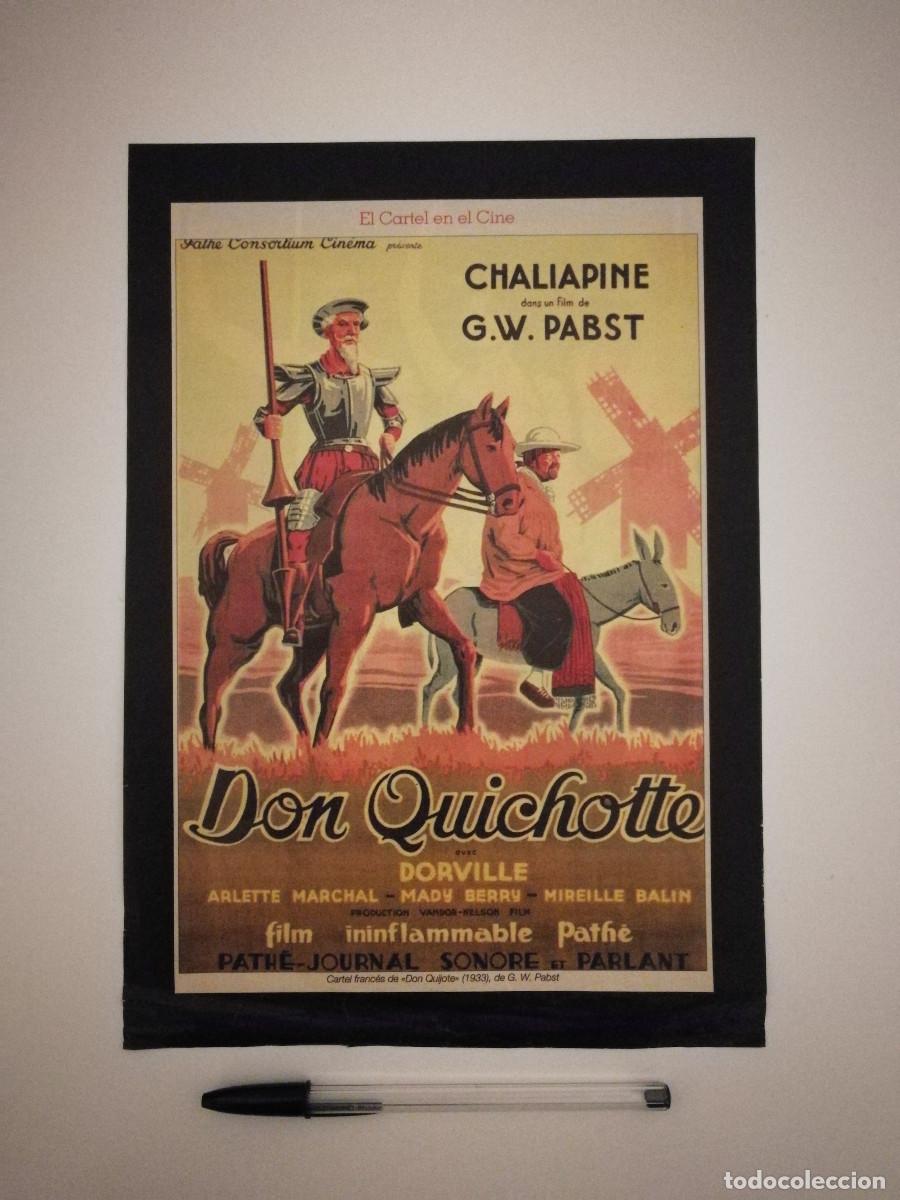 Cine: LAMINA ACARTONADA -A4- DON QUIJOTE DE LA MANCHA - G W PABST