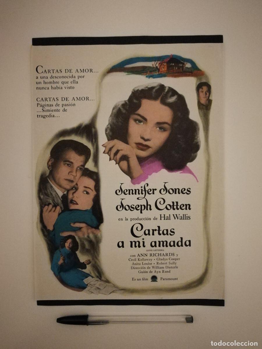 Cin&eacute;ma: ANTIGUO ANUNCIO ENCARTONADO -A4- Cartas a mi amada - JENNIFER JONES - JOSEPH COTTEN