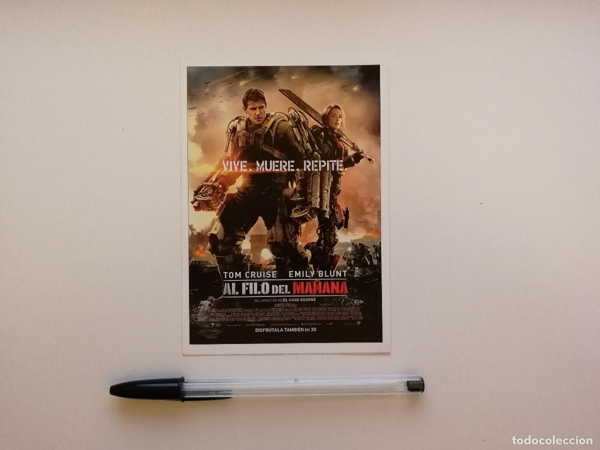 Cine: FICHA COLECCIONABLE -10*15- AL FILO DEL MA&Ntilde;ANA - TOM CRUISE - CIENCIA FICCION - EMILY BLUNT