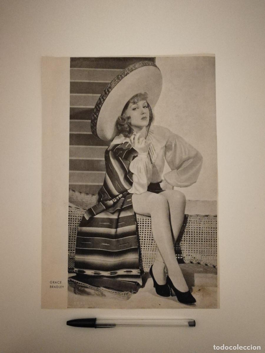 Cine: ANTIGUA FICHA -A4- GRACE BRADLEY & RONALD COLMAN