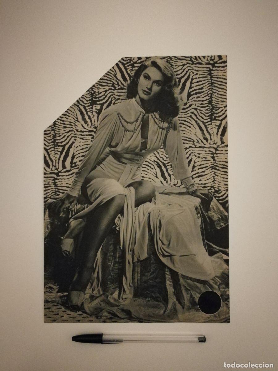 Cine: ANTIGUO ANUNCIO ENCARTONADO -A4- Linda Christian - ACTRIZ MEXICANA