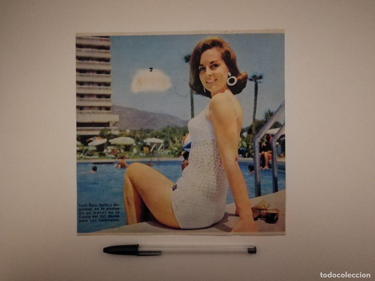 Kino: ANTIGUO ANUNCIO ENCARTONADO - IRAN EORY - MISS MONTECARLO 1958