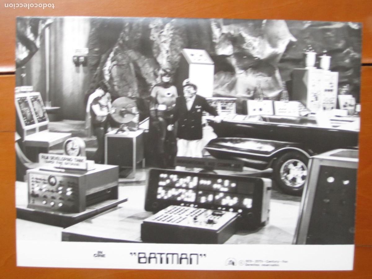 Cine: Batman - FOTO B/N ORIGINAL - adam west burt ward Burgess Meredith